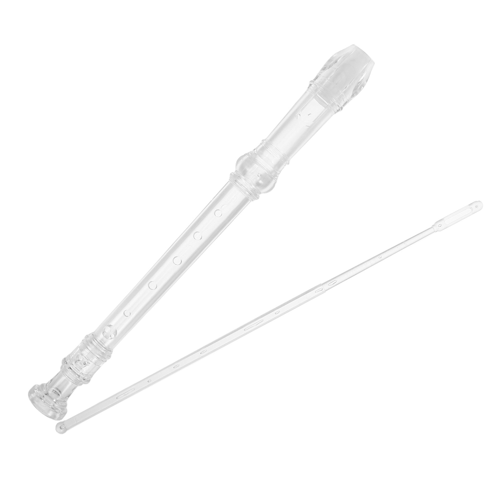 Soprano Recorder Plastic - 1 ชุด รีคอร์เดอร์โซปราโนแบบโปร่งใส 8 รู สำหรับเด็กเริ่มต้น