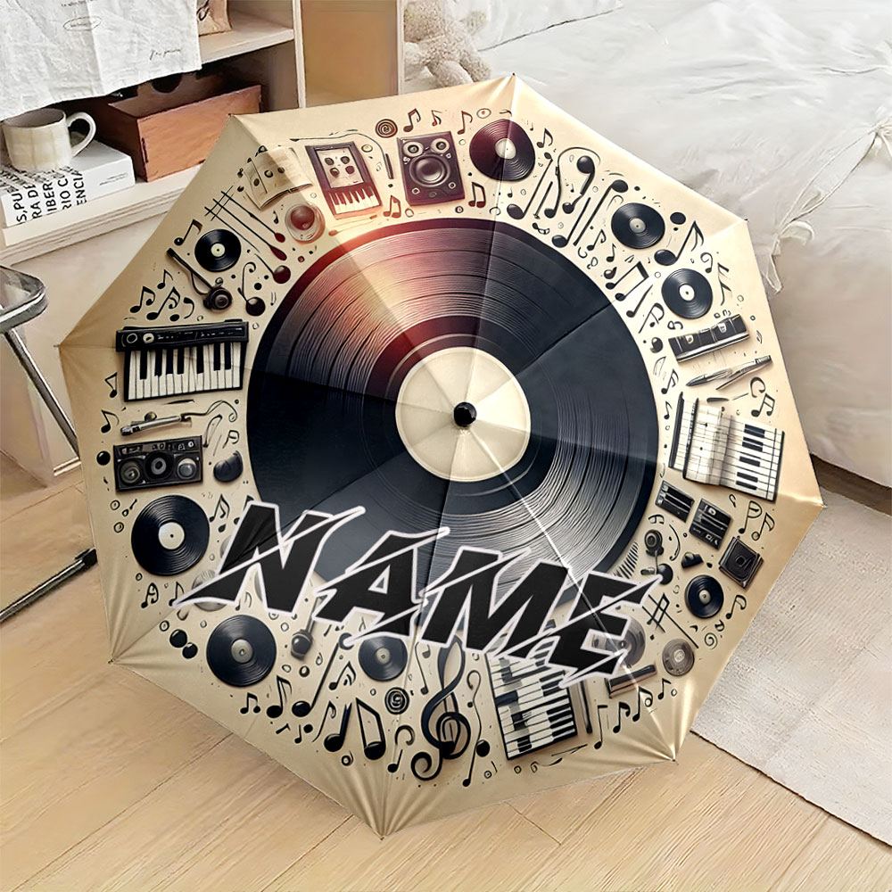 ร่มพับลายชื่อตามสั่ง ดีไซน์อัล - Musical Instrument And Names บทวิจารณ์และราคา