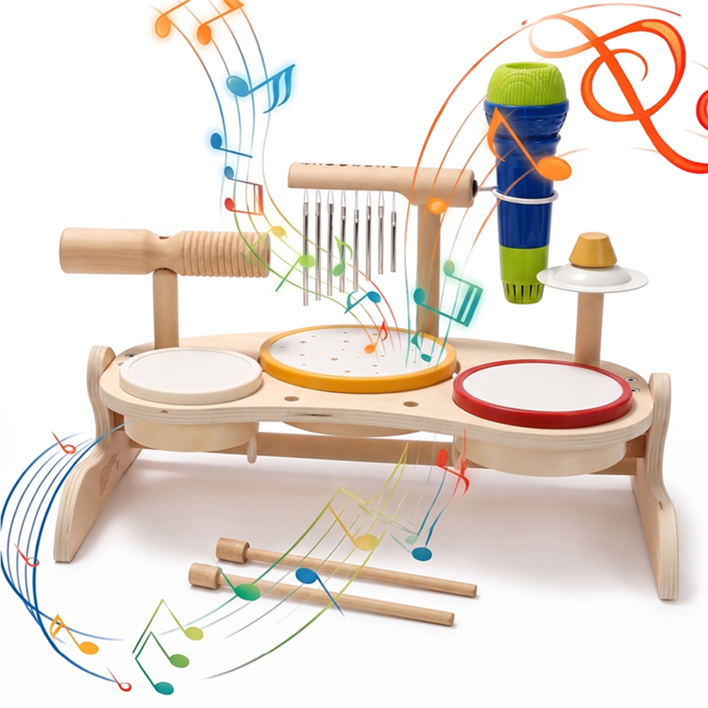 ชุดกลองไม้สำหรับเด็ก ของเล่นดน - Musical Instrument Harmonium บทวิจารณ์และราคา