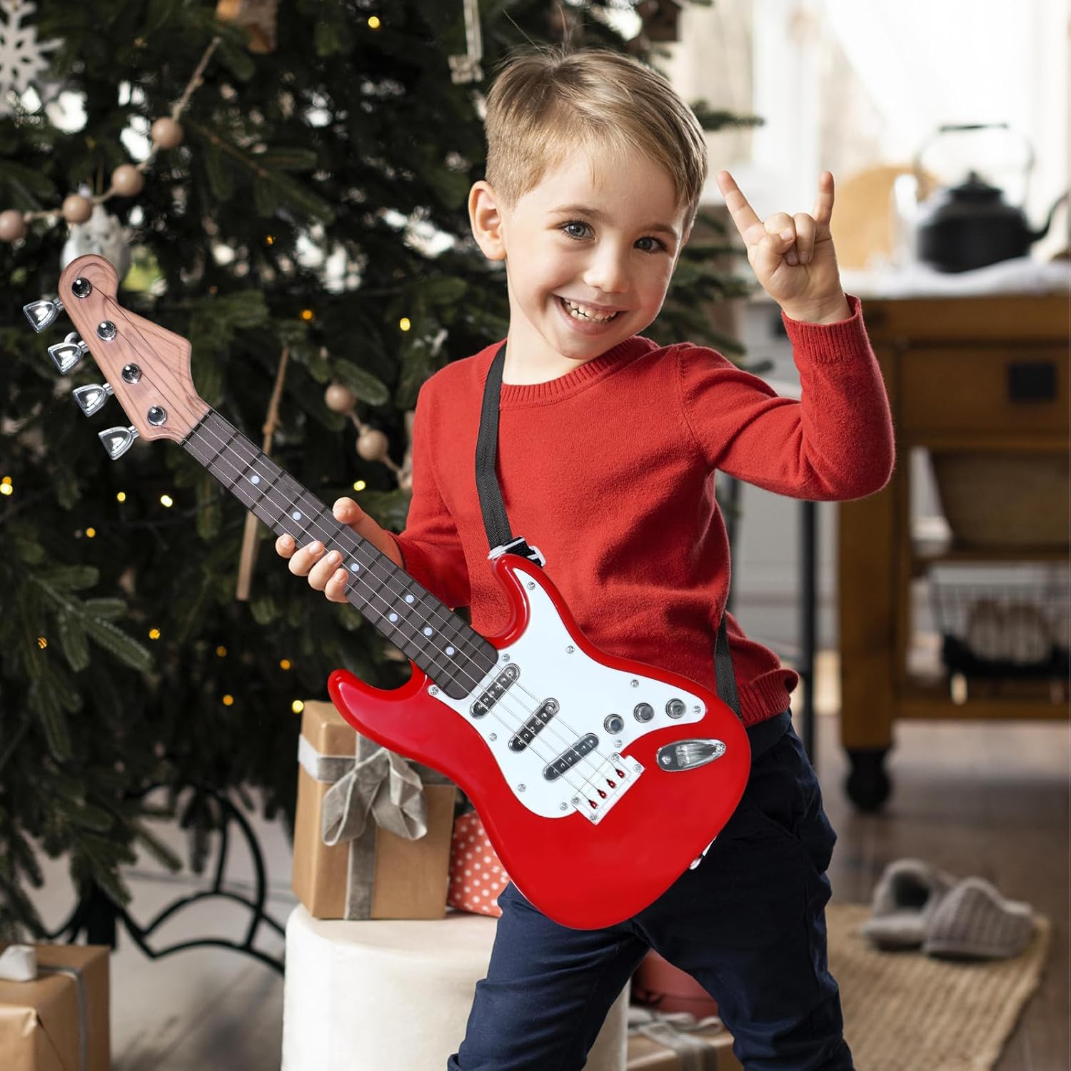 ของเล่นกีตาร์ไฟฟ้าสำหรับเด็ก - - Musical Instrument Harmonium บทวิจารณ์และราคา